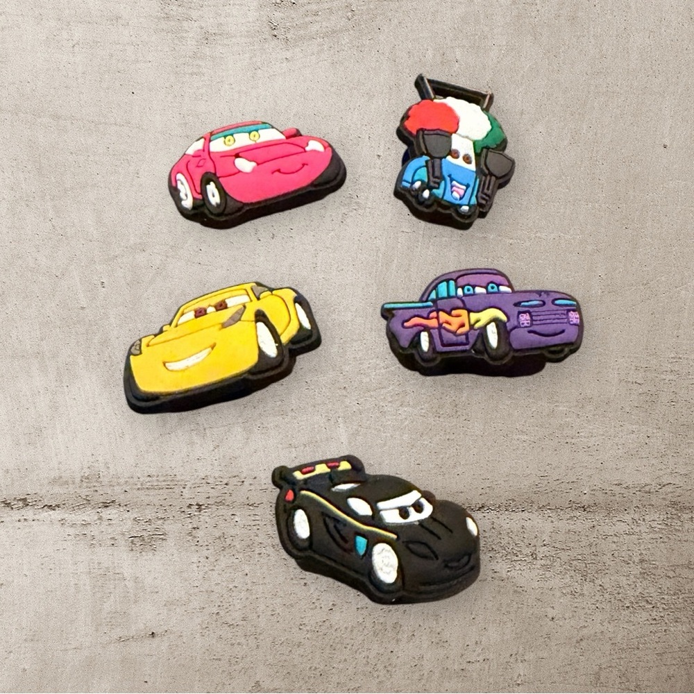 Jibbitz for Crocs Disney Cars Shoe Charms Set of 5